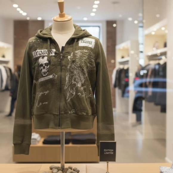 Other - Limited Edition Green Graphic Hoodie Jacket